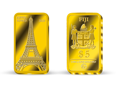 Collection « Les Monuments en lingots » en or le plus pur - 1ère livraison Tour Eiffel